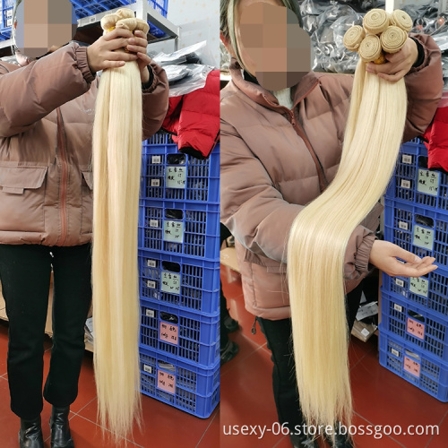 Usexy Hair Blond Cuticle Aligned Raw 613 Virgin Hair Bundles With Frontal/Closure,Wholesale Bundle Virgin Hair Vendor